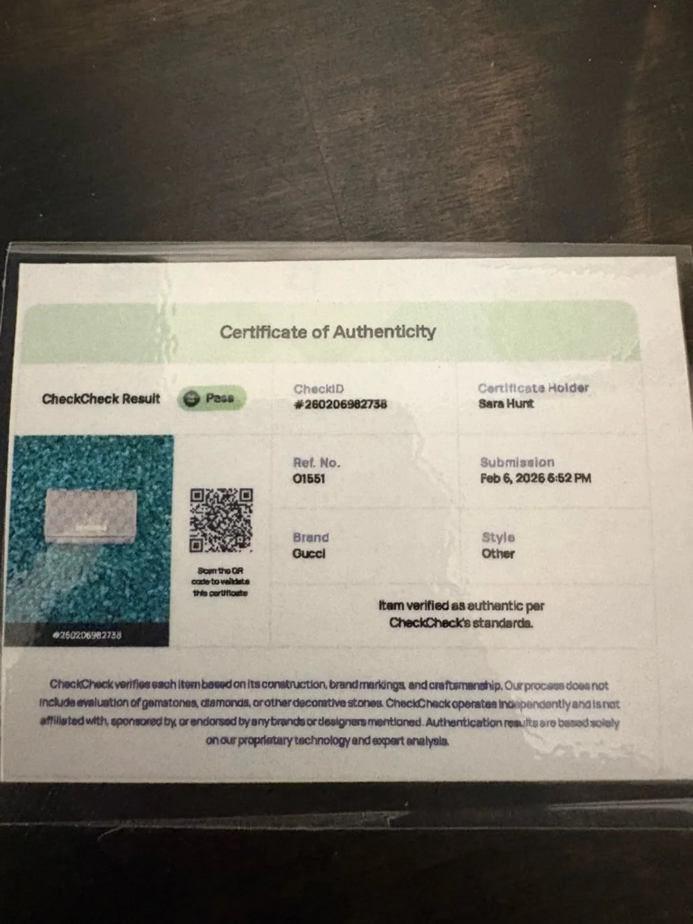 Gucci Beige and Brown GG Canvas Kisslock Wallet with Gold Plaque - Picture 6 of 6